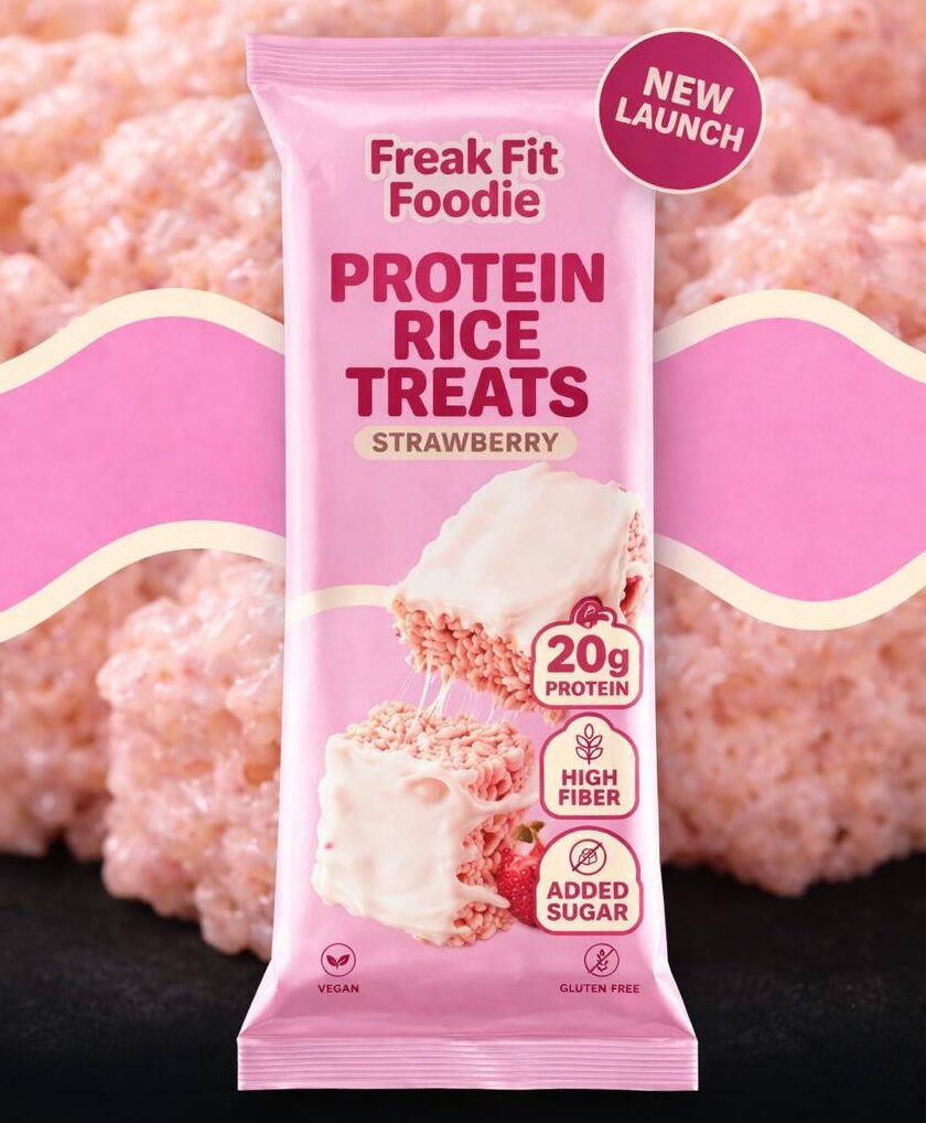 🍓high protein stawberry rice treat