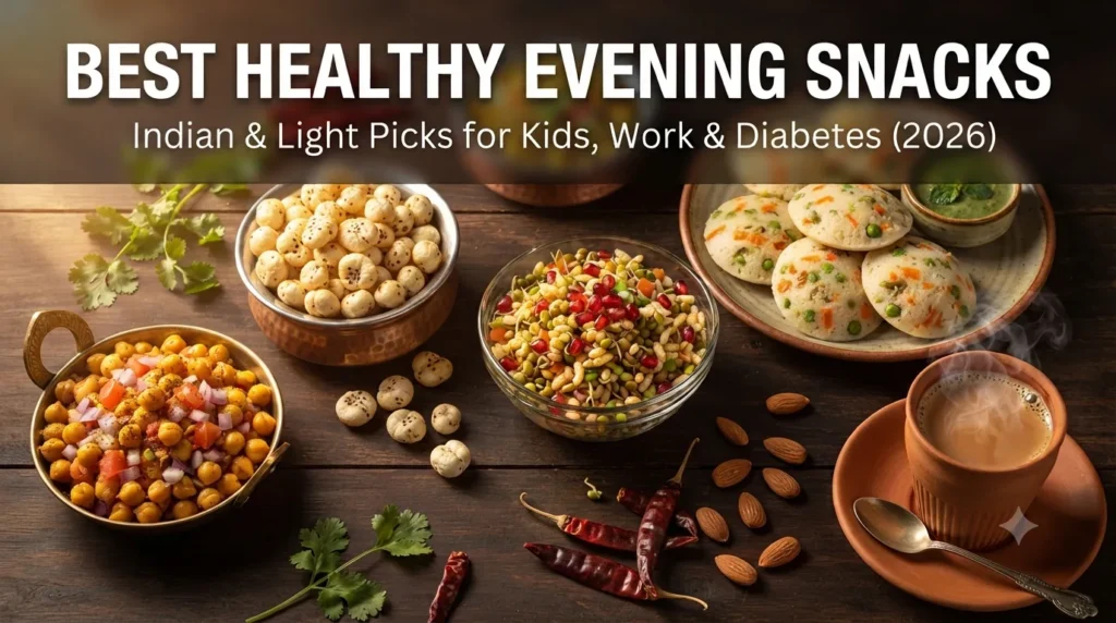Best healthy evening snacks — Indian, light and diabetic-friendly picks