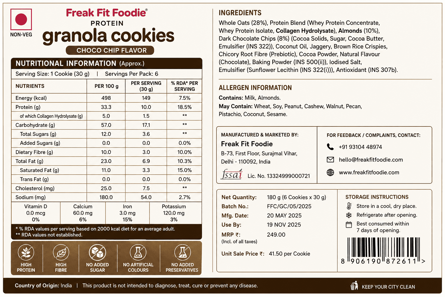 High Protein Granola Cookies - Image 3