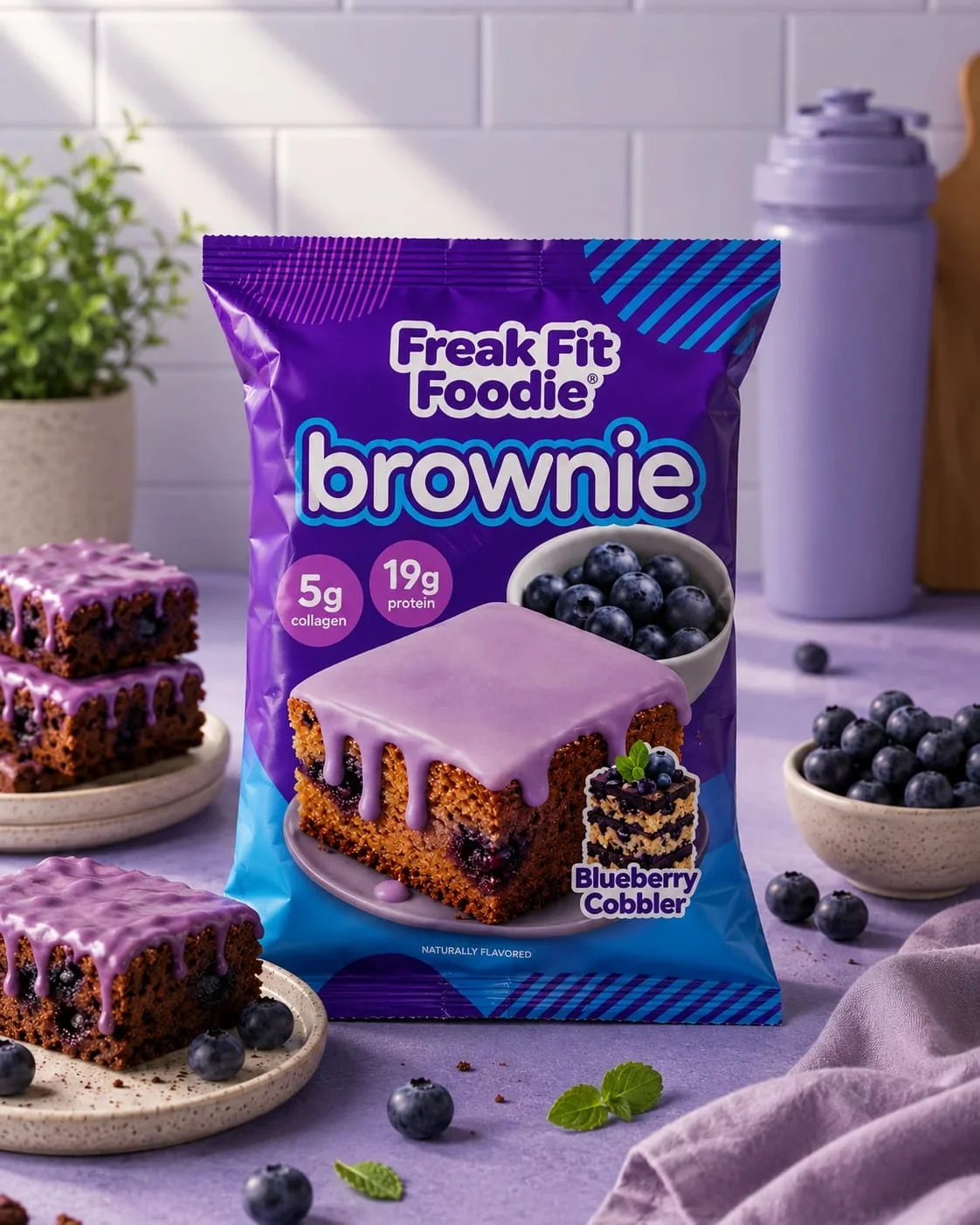 blueberry Protein Brownie