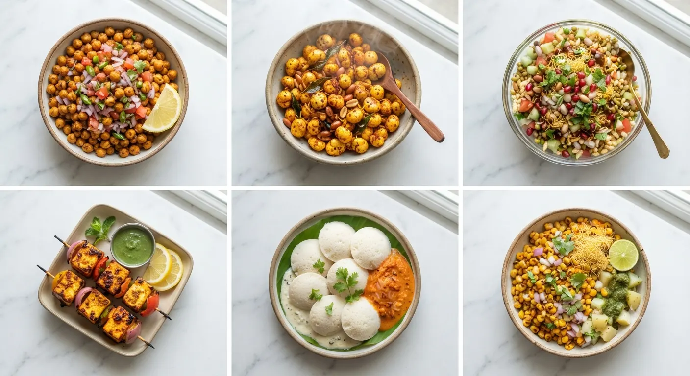Best healthy evening snacks compared by calories and protein — 20 Indian picks